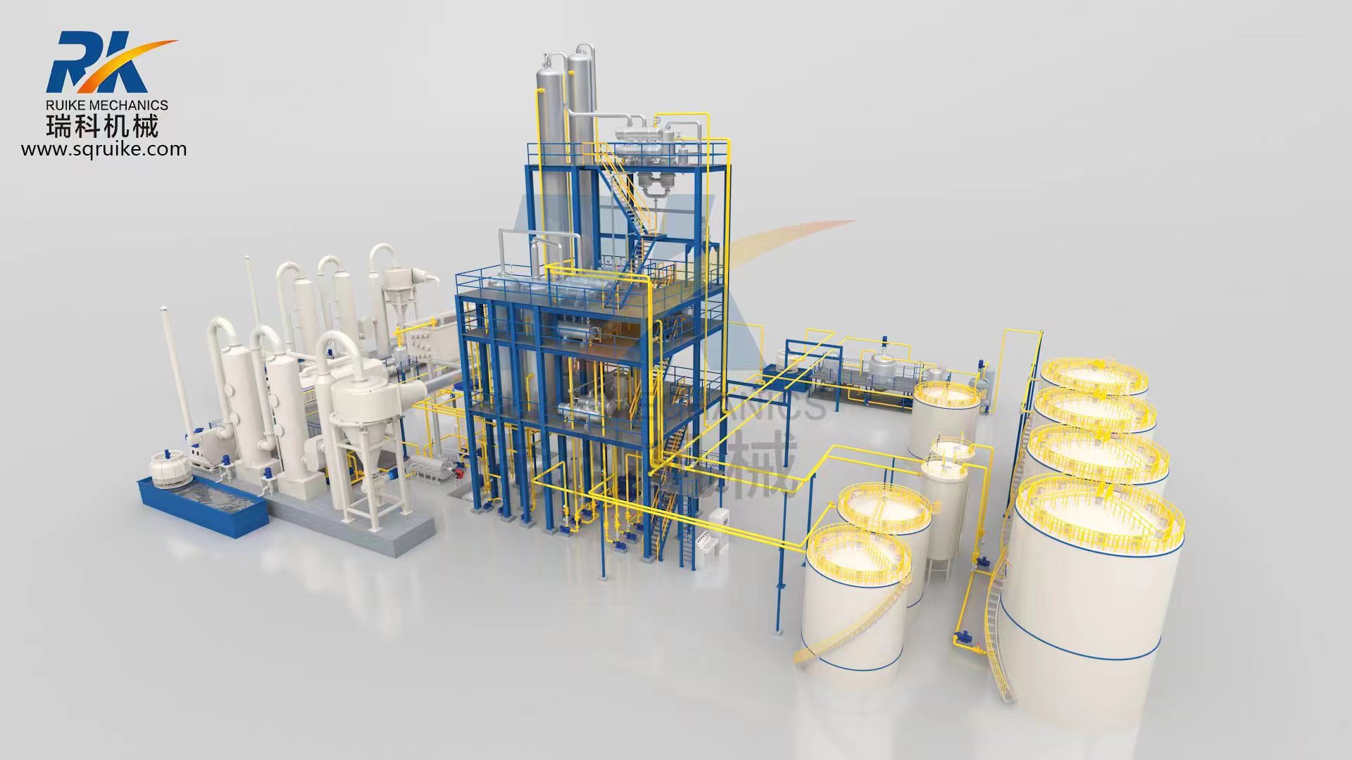 Ruike distillation machine refinery used oil crude oil