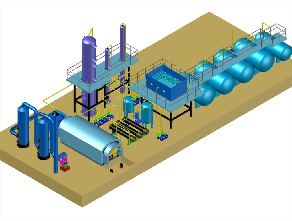 ruike pyrolysis machine 10tpd